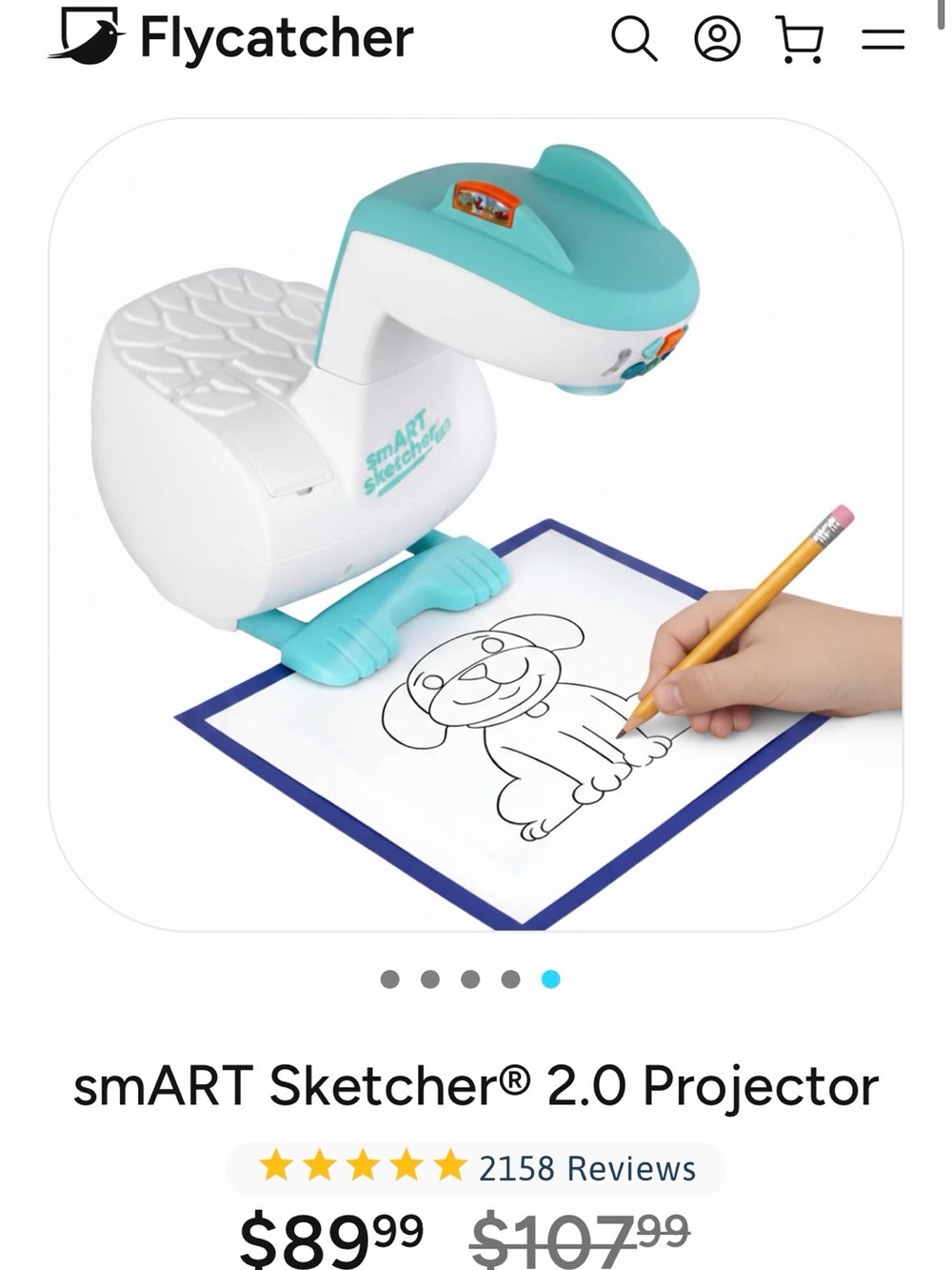 smART Sketcher 2.0 Projector -  Drawing Projector for kids